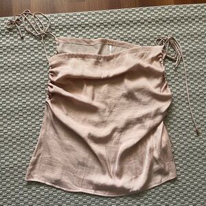 Free People Elegant Beige Sleeveless Top